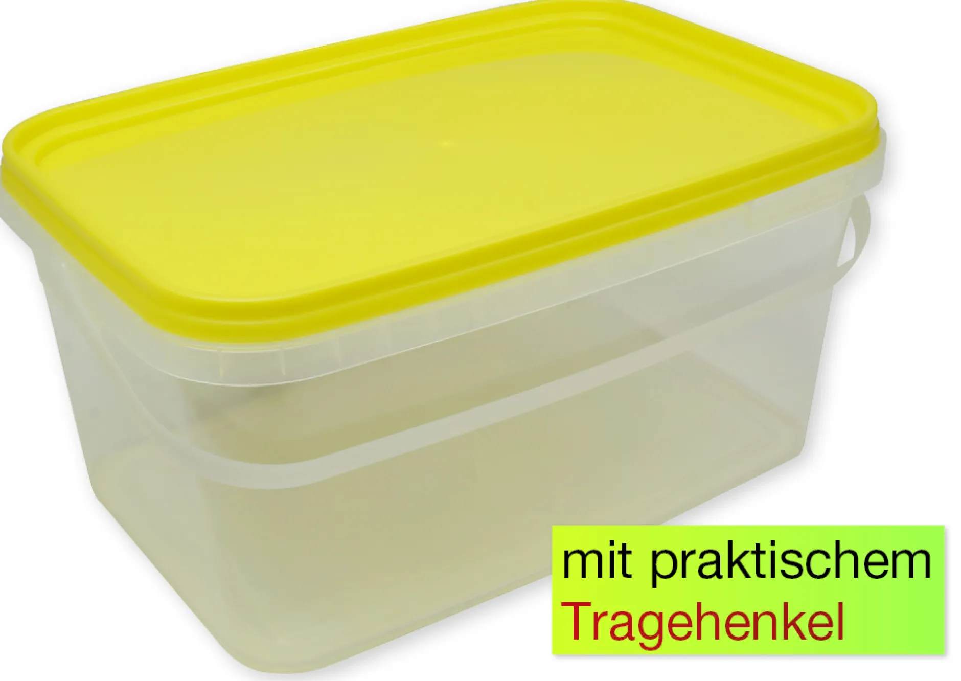 Stapel-Box aus Kunststoff mit Henkel XS, rechteckig