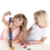 Stapel-Zahlen "Zahl-auf-Zahl", 34-tlg., "Montessori-Farben" "Montessori Premium"