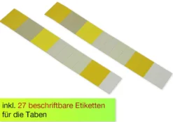 Steh-Fächermappe A4-Plus XXL mit Verschluss-Gummi, 25 Fächer