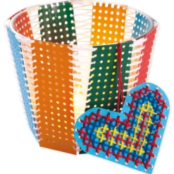 Stickkarton farbig, 17,5x24,5 cm, 40 Blatt