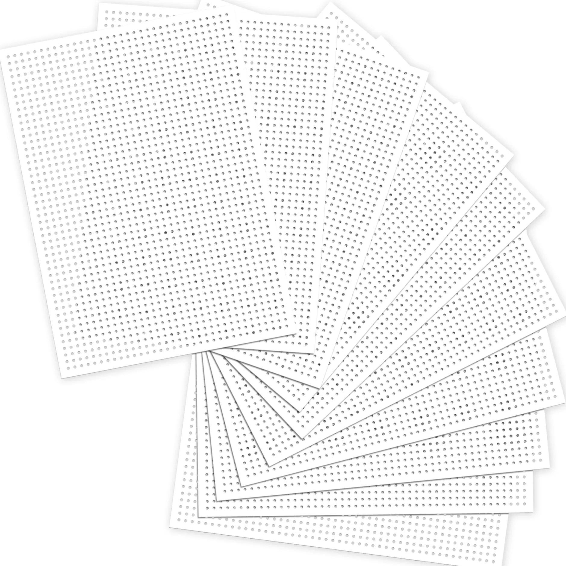 Stickkarton weiß, 17,5x24,5 cm, 40 Blatt