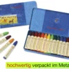 Stockmar-Wachsmalstifte, 16 Farben im Metalletui