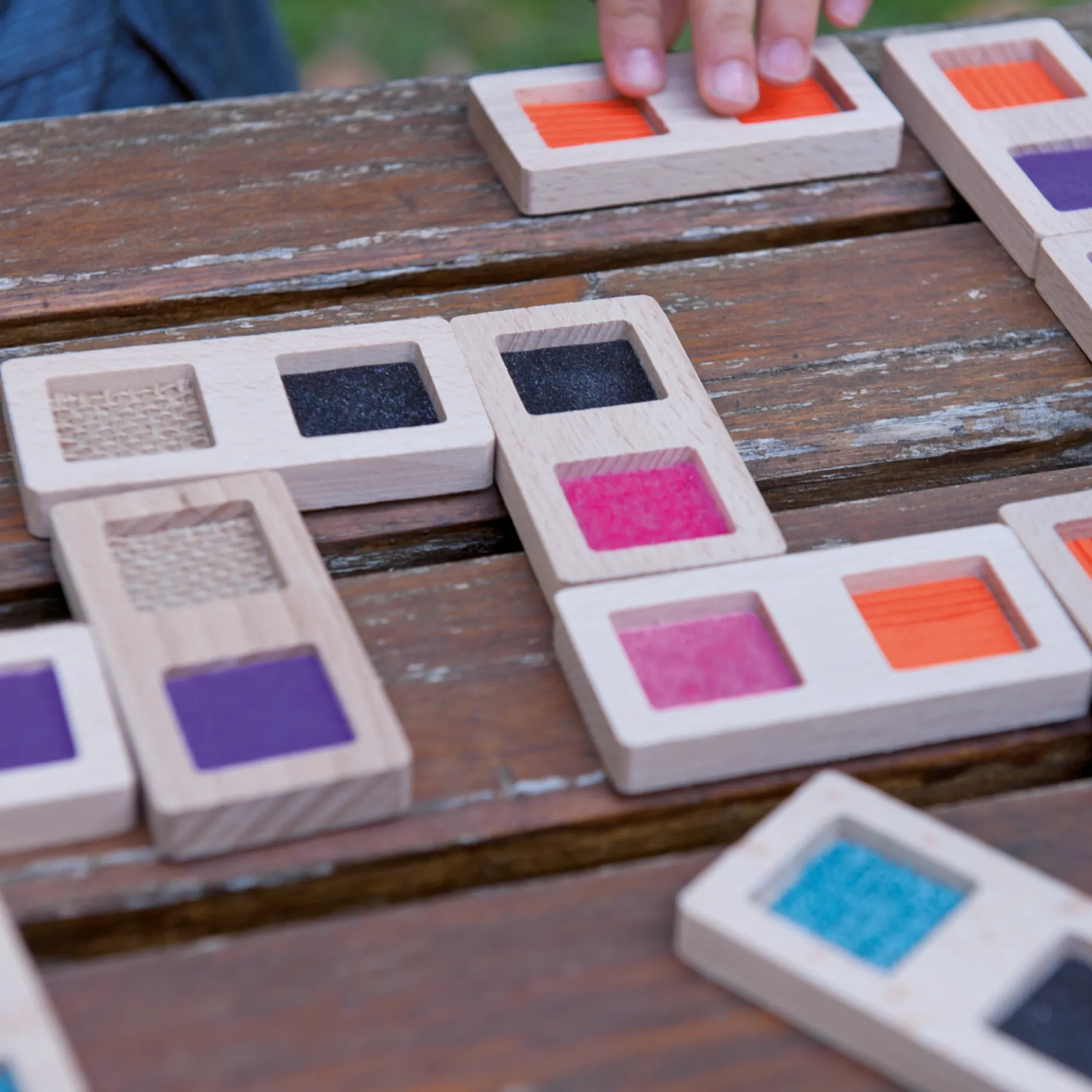 Tast-Domino "Textur", 29-tlg.