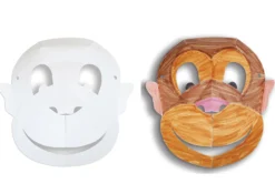 Tiermasken aus Papier, 30 Stück