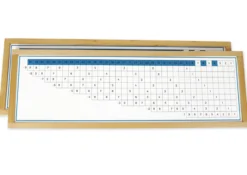 TimeTEX Divisionstabellen im Holzrahmen "Montessori Premium"