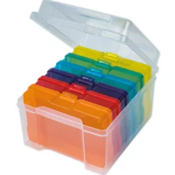 TimeTEX Farb-Boxen in der Box, transparent, 7-tlg.