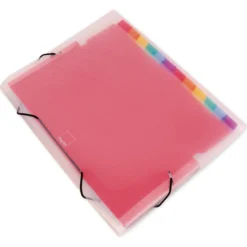 TimeTEX Fächermappe A4-Plus, transparent farbig