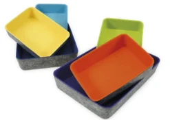 TimeTEX Filz-Schalen Set "Colori", 3-tlg.