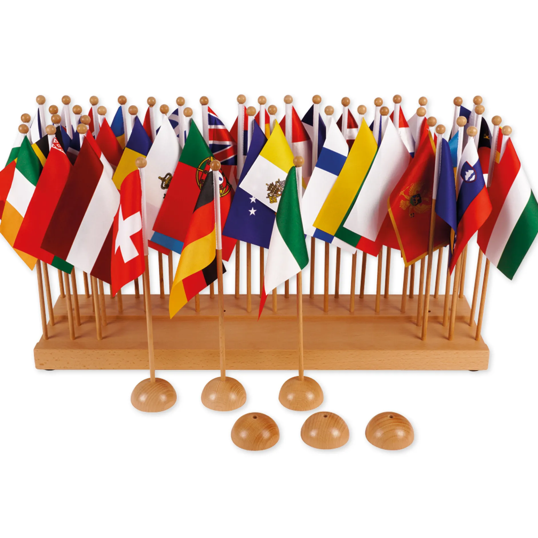 TimeTEX Flaggenständer Europa "Montessori Premium"