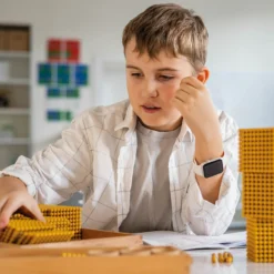 TimeTEX Goldenes Perlenmaterial, Komplettsatz "Montessori Premium"