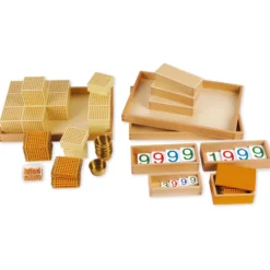 TimeTEX Goldenes Perlenmaterial, Komplettsatz 