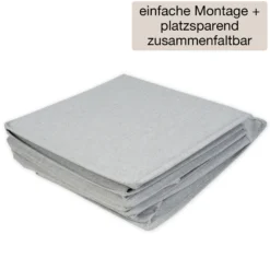 TimeTEX Hänge-Regal "Origami" A4 mit 5 Fächern, aus Stoff, hellgrau