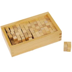 TimeTEX Kasten mit Kuben zum Rosa Turm "Montessori Premium"