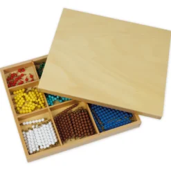 TimeTEX Kasten mit Perlenstäbchen für das Multiplikationsbrett "Montessori Premium"