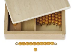 TimeTEX Kasten mit Zehnerstangen und Einerperlen, lose Perlen "Montessori Premium"
