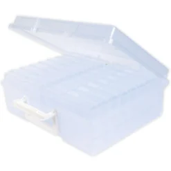 TimeTEX Klappdeckel-Boxen im Koffer, transparent, 17-tlg.