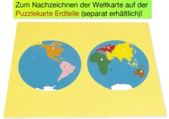 TimeTEX Kunststoffkreis zum Aufmalen der beiden Erdkugelhälften "Montessori Premium"
