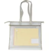 TimeTEX Material-Umhängetasche "OrgaBag", transparent/beige