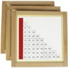 TimeTEX Multiplikationstabellen im Holzrahmen "Montessori Premium"