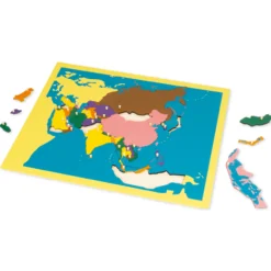 TimeTEX Puzzlekarte Asien 