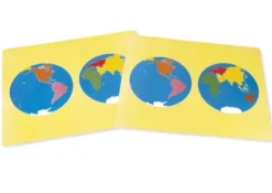 TimeTEX Puzzlekarte Erdteile "Montessori Premium"