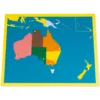 TimeTEX Puzzlekarte Ozeanien "Montessori Premium"