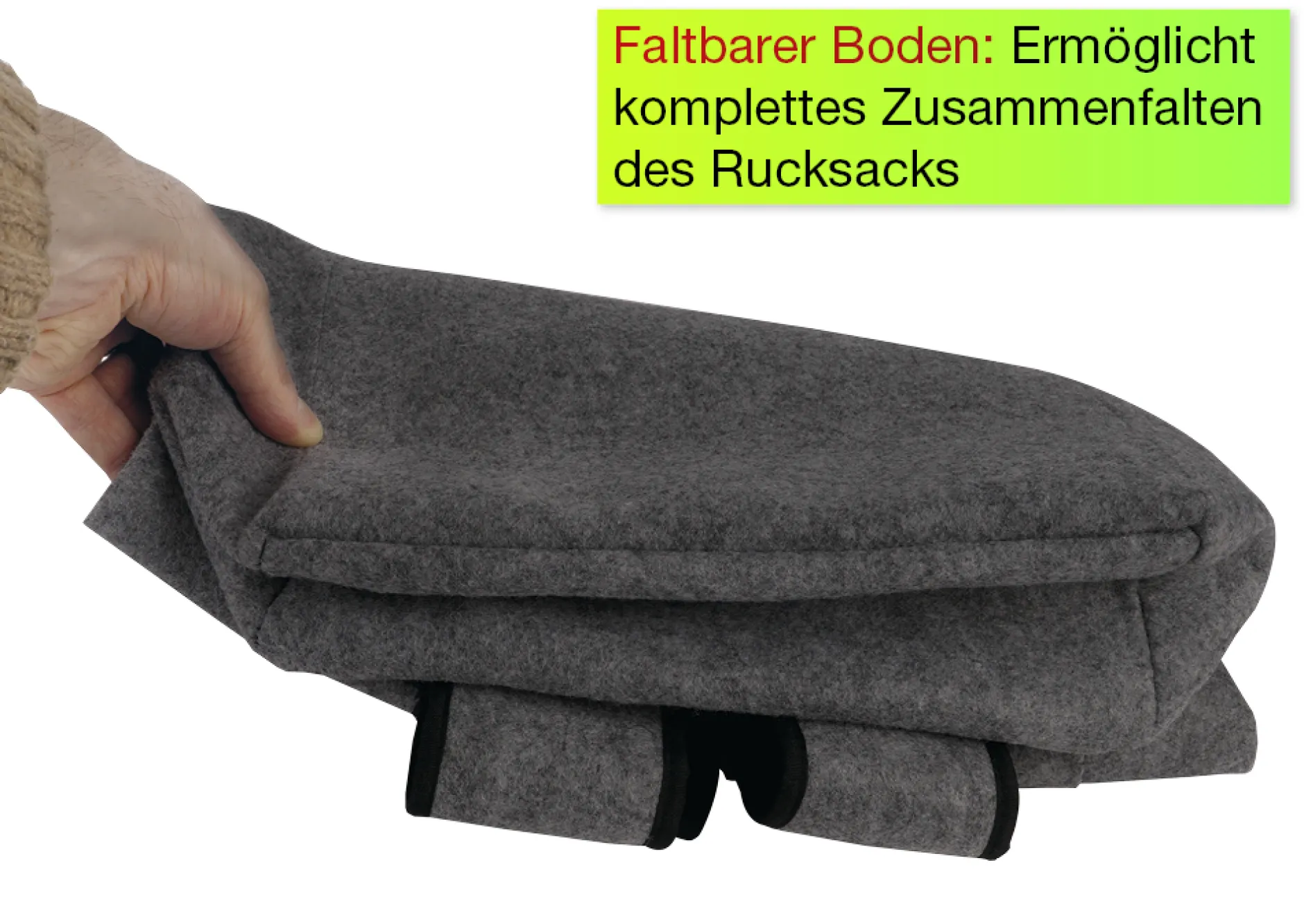 TimeTEX Rucksack "Filzli", basalt