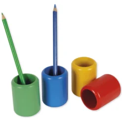TimeTEX Satz mit 11 farbigen Bleistiftständern "Montessori Premium"