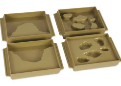 TimeTEX Schalen Land und Wasserformen, 10 Stück 