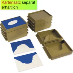 TimeTEX Schalen Land und Wasserformen, 10 Stück 