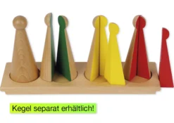 TimeTEX Ständer für die Kegel zum Bruchrechnen "Montessori Premium"