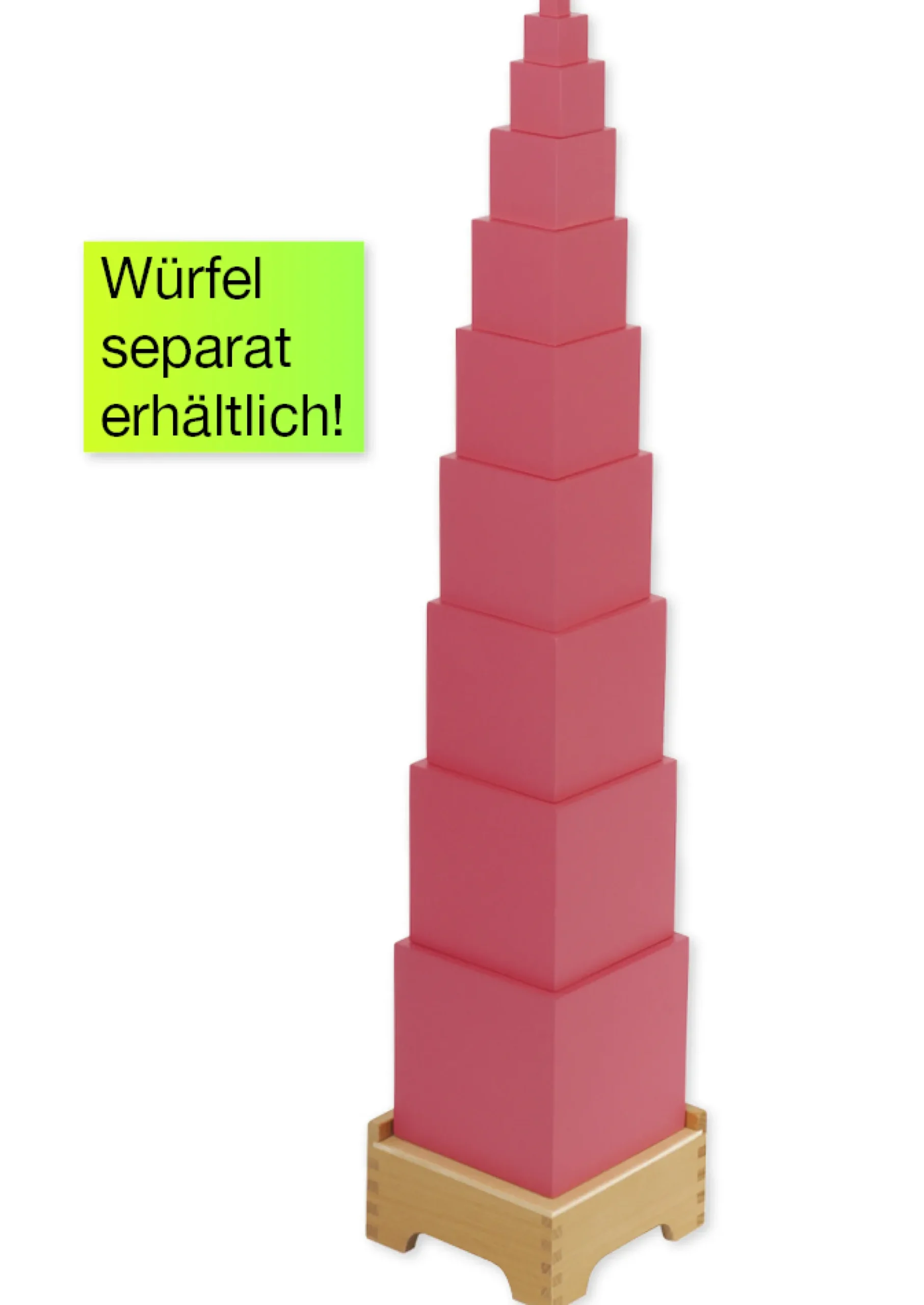 TimeTEX Ständer für Rosa Turm "Montessori Premium"