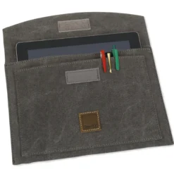 TimeTEX Tablet-Hülle aus Canvas mit Einstecktasche, 30x21 cm