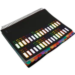 TimeTEX Tisch-Fächermappe 1-32 A4, farbig mit Verschlussgummi