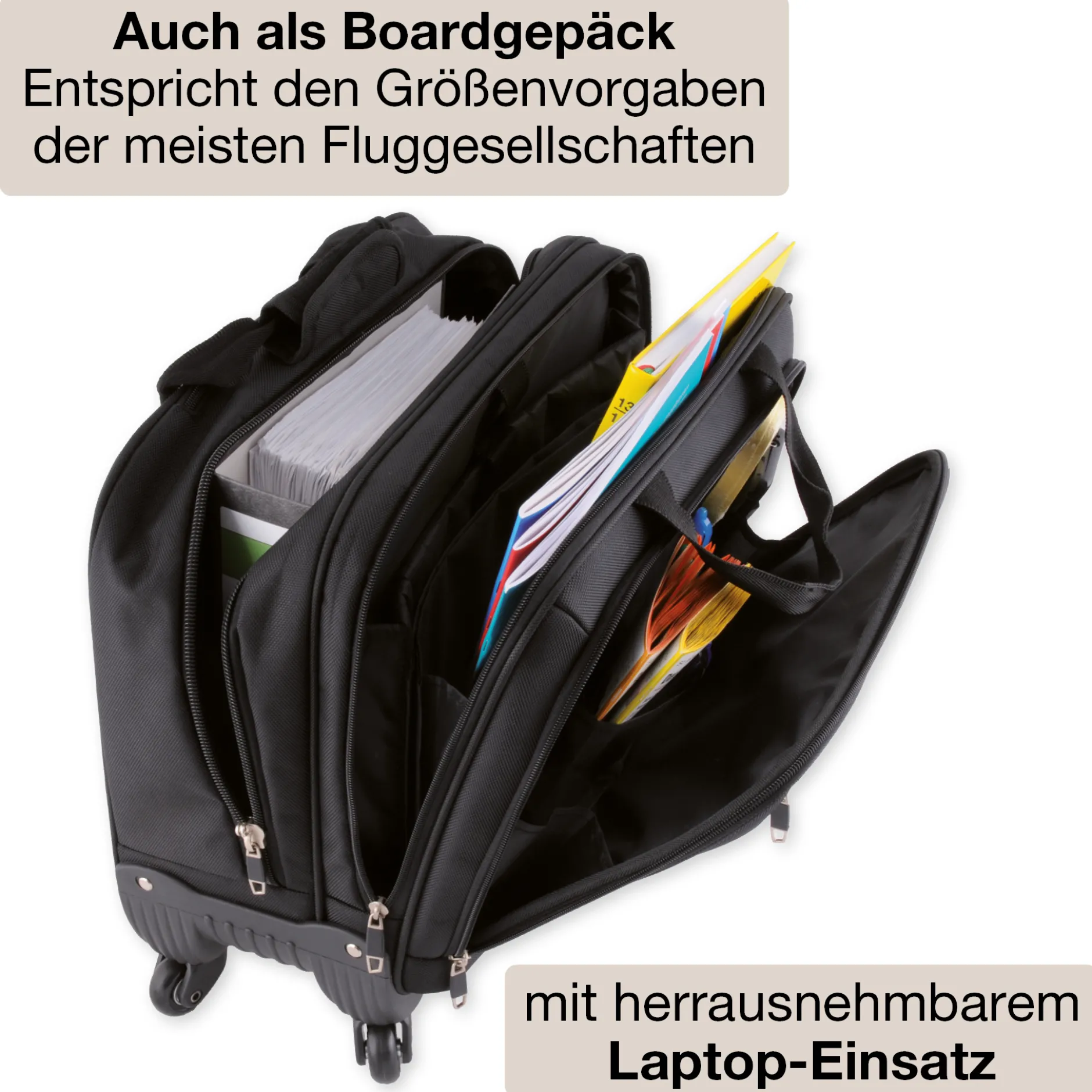 TimeTEX Universal-Trolley "Quadriga II" mit 4 Rollen