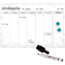 TimeTEX Whiteboard-Wochenplan A4 