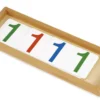 TimeTEX Zahlen 1-1000 für Einführung in das Dezimalsystem, im Tablett "Montessori Premium"