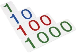 TimeTEX Zahlenkarten groß, 1-1.000, Kunststoff 