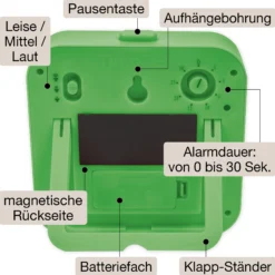 TimeTEX Zeitdauer-Uhr „lautlos“ ColorLINE, mit Pausentaste