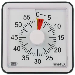 TimeTEX Zeitdauer-Uhr "lautlos" compact mit Ampelscheibe