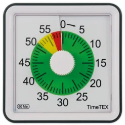 TimeTEX Zeitdauer-Uhr "lautlos" compact mit Ampelscheibe