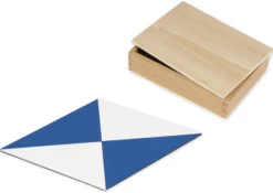 TimeTEX Zwölf Blaue Dreiecke "Montessori Premium"