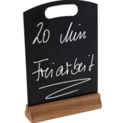 Tisch-Tafel A4 mit Standfuß und Grifföffnung