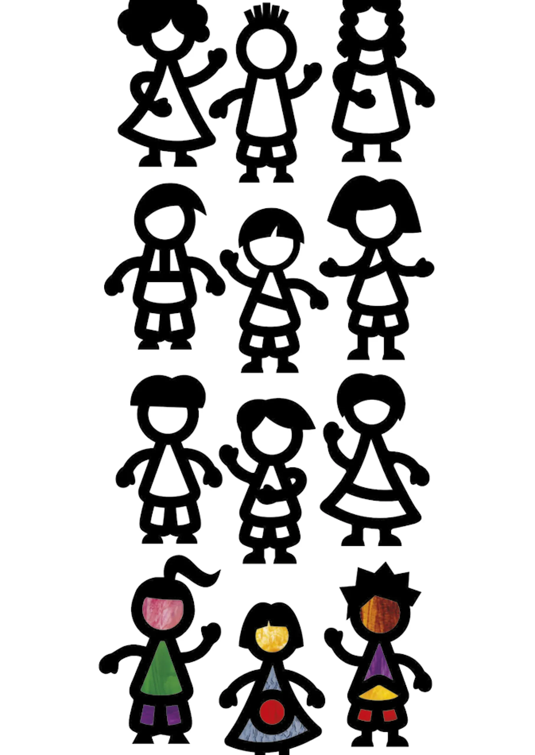 Transparentpapier-Rahmen "Freunde", 36 Stück