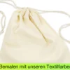 Turnbeutel zum Bemalen, 3 Stück