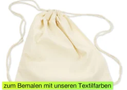 Turnbeutel zum Bemalen, 3 Stück