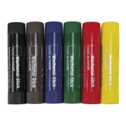 Wachsmal-Sticks 6 Farben als Drehstift