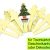 Weihnachtsbaum-Holzstecker, 10-tlg.