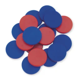 Wendeplättchen blau/rot, 400 Stück