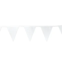 Wimpel-Kette aus Papier, weiß, 2 Stück